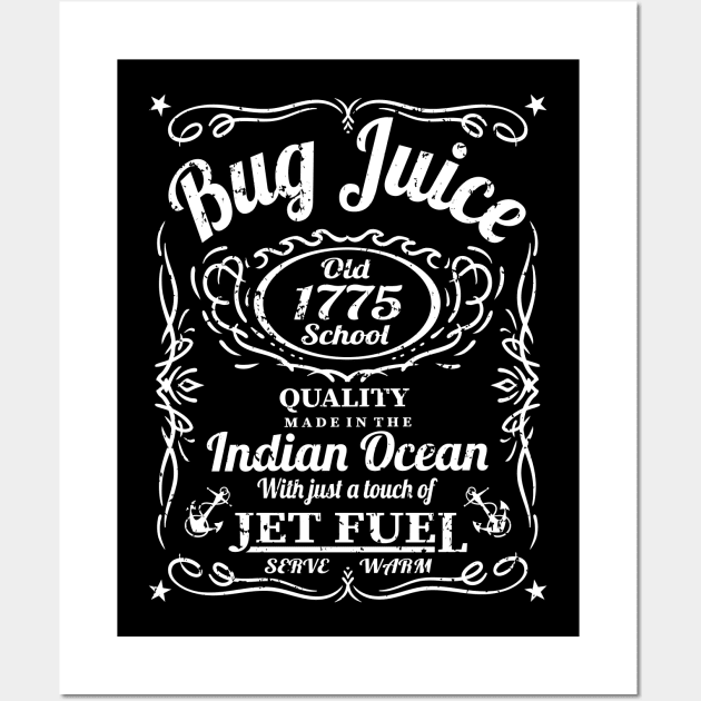 Bug Juice Vintage Funny Navy Sailor Humor Wall Art by hobrath